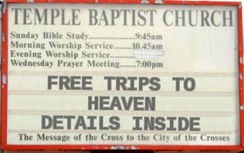 Free trips to Heaven