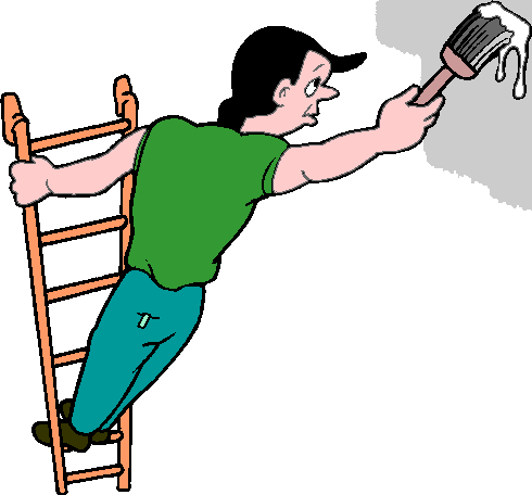 Painter up ladder