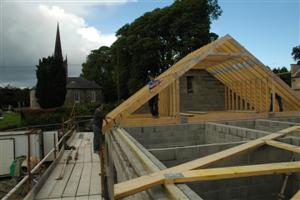 Building work at Ballyconnell new school.