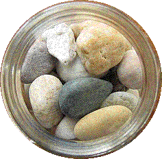Stones in a jar